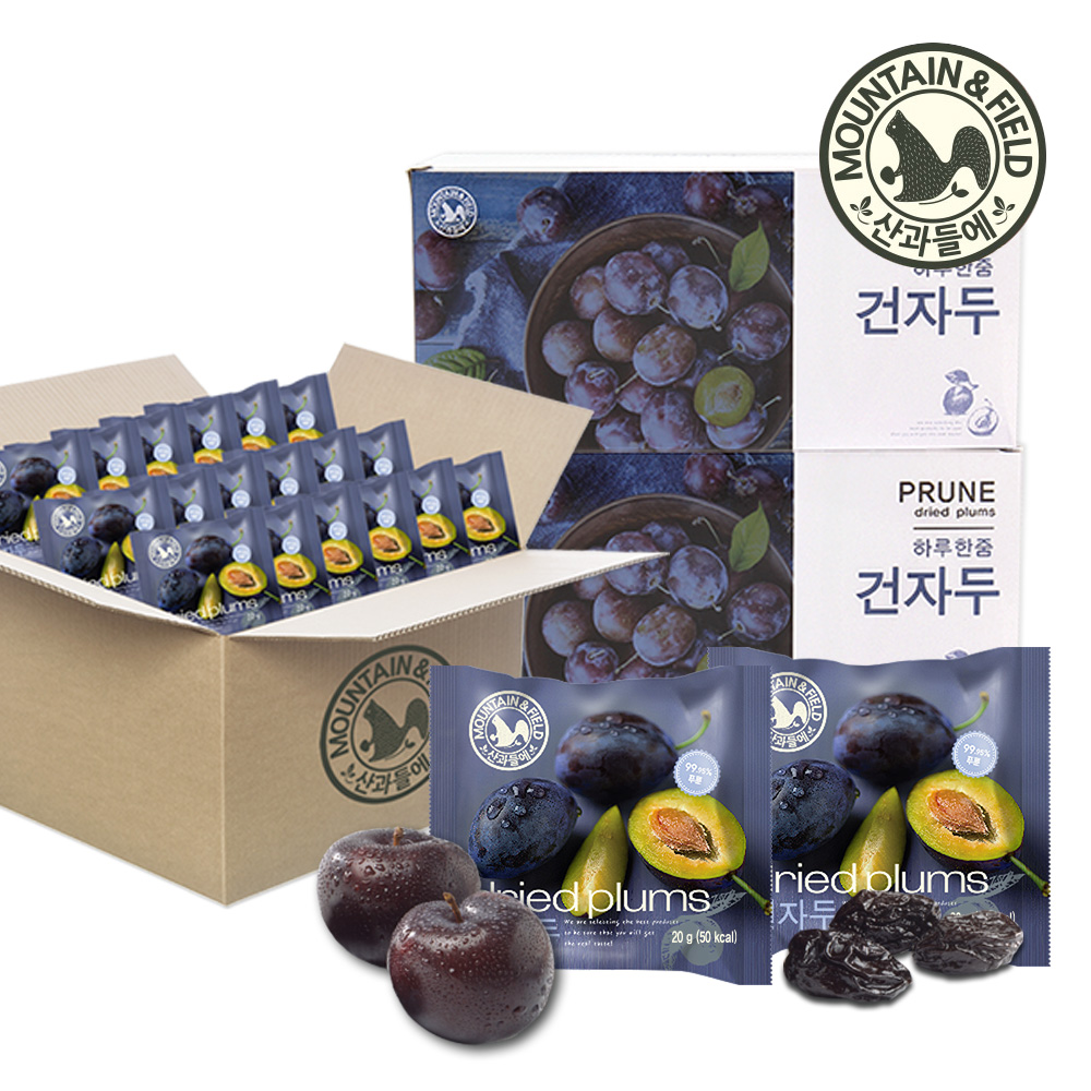 산과들에 하루건자두 20봉 박스 / 20g x40봉 (푸룬)