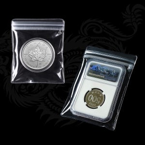 수집용품 PVC 다용도 지퍼백 코인캡슐 은화 그레이딩 인증주화 밀폐 보관백 6x8