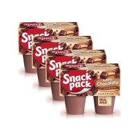 Snack Pack 스낵팩 초콜릿 푸딩 컵 4입 4팩