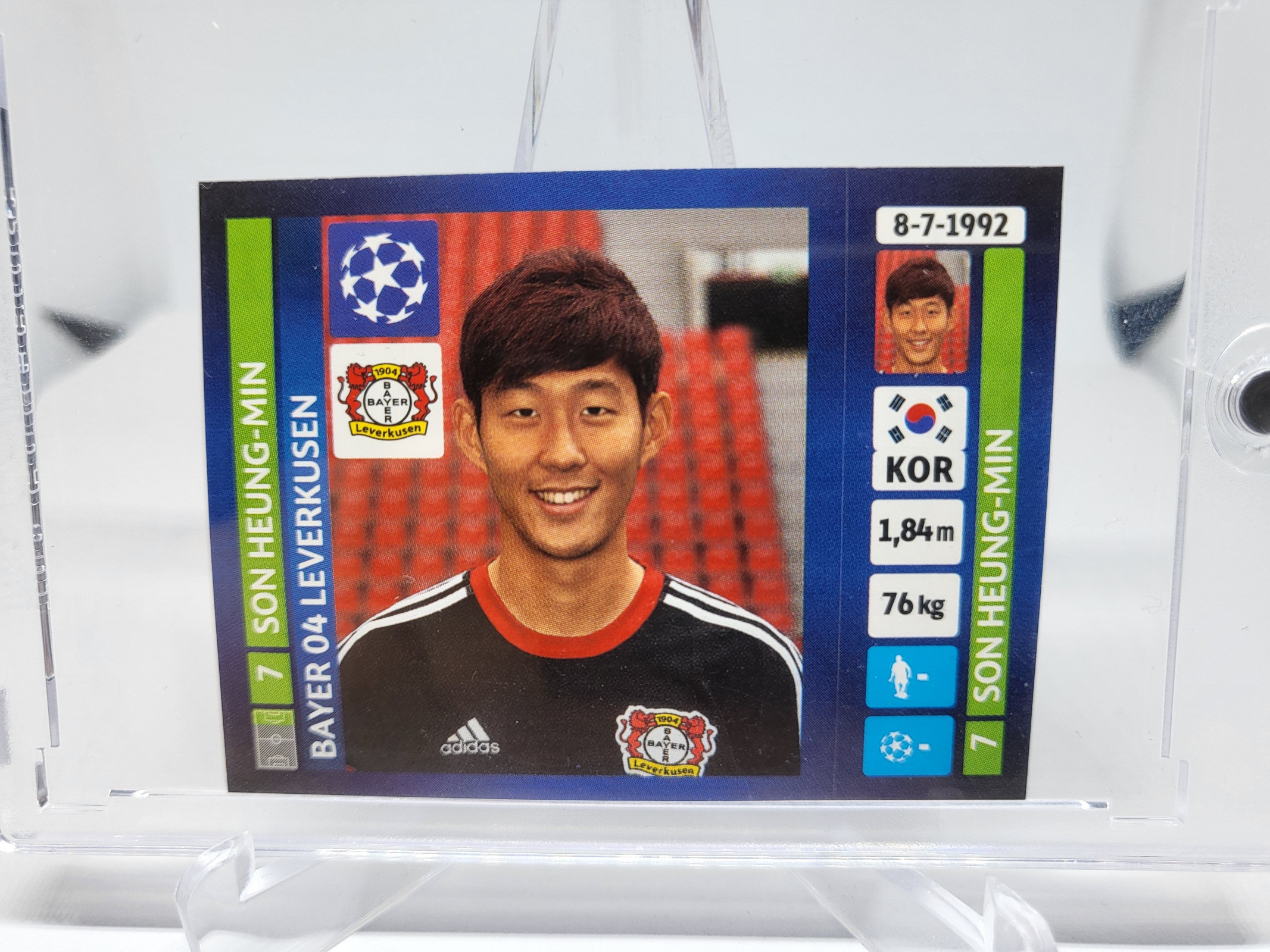 2013 Panini UEFA CL 61번 RC 손흥민 루키 스티커 손흥민카드 EPL카드