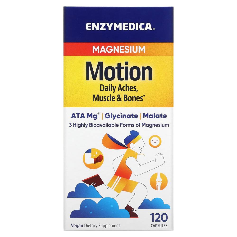 Enzymedica <b>엔자이메디카 마그네슘</b>, 이동성, 캡슐 120정