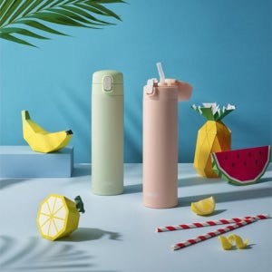 써모스 원터치 보냉병 텀블러 빨대컵 FJM-450K 450ml 보냉전용