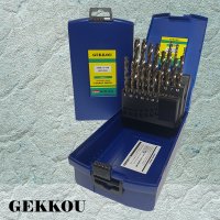 게코 코발트 드릴비트 세트 19pcs 코발트드릴날 스텐기리 3.0mm-10mm 케이스