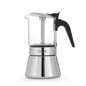 리큅 스테인리스 모카포트 강화유리 LMP-GS240 240ml 6컵