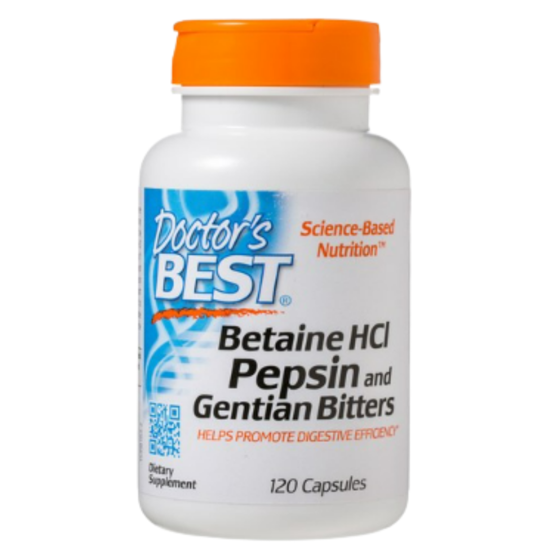 닥터스베스트 <b>베타인 HCL 펩신</b> 용담 120캡슐 Betaine Pepsin