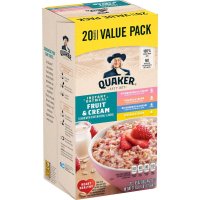 Quaker 퀘이커 인스턴트 오트밀 딸기 블루베리 복숭아 바나나 30g 20입