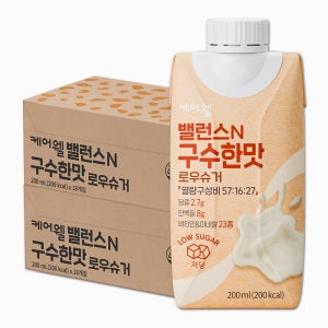 케어웰 밸런스N 구수한맛 로우슈거 200ml, 36개