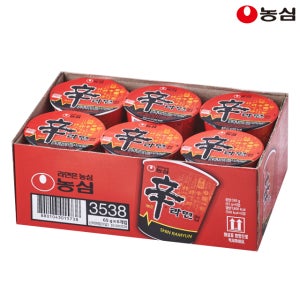 농심 신라면 소컵 65g x 6입 얼큰한 컵라면