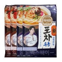 하이면 포차우동 담백한맛 2개+얼큰한맛 2개