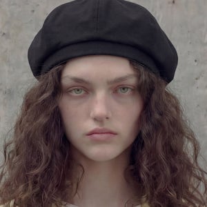 [언더컨트롤 스튜디오 베레모] 팔각 바이오 워싱 면 빵모자 블랙