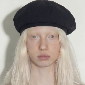 [언더컨트롤 스튜디오 베레모] 솔리드 시어서커 면 팔각 시원한 봄 여름 빵모자 네이비