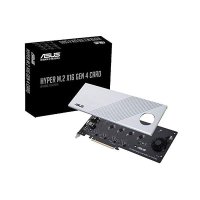 에이수스 Hyper M.2 X16 PCIe 4.0 X4 확장 카드는 AMD 3rd RyzensTRX40 AM4 소켓 및 Intel VROC NVMe RAID에 대해 최대 4개의 M