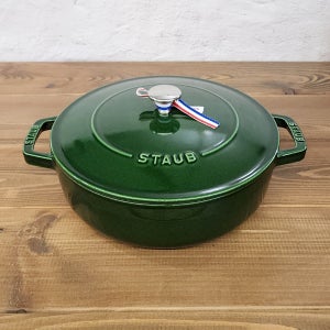 스타우브 B품 시스테라 전골냄비 24cm, 바질그린 주물 냄비 126192485-B(고깔냄비손잡이 증정)