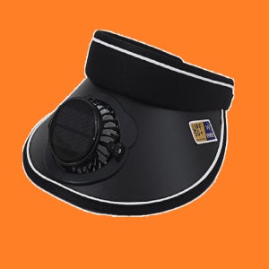 [26년형] 태양광 선풍기모자 24시간사용 배터리LED표시형 썬캡 USB충전식