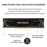 8기가 16기가PIRATEMAN UDIMM RAM용 데스크탑 DDR4, 8GB, 2400 2133, 2666MHz,