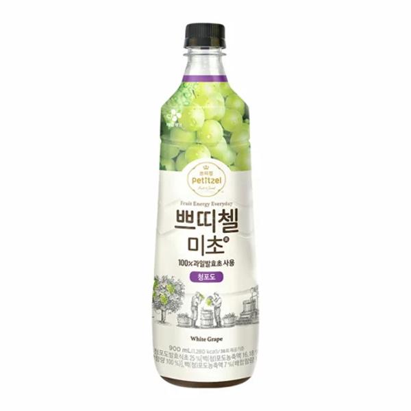 새콤달콤 쁘띠첼 미초 청포도 <b>CJ제일제당</b> 900ml 발효음식, 식이요법, 발효초, 홍초 여름음료, 홈카페, <b>에너지</b>충전 1세트