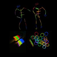 야광팔찌 100개 야광봉댄스 파티용품 야광스틱 콘서트 공연 클럽용품