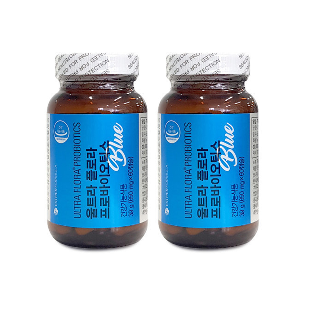 <b>에스더포뮬러</b> 여에스더 유산균 블루 60캡슐 2박스 4개월분