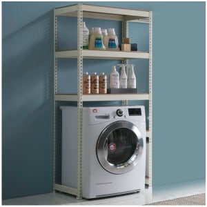 스피드랙 세탁기선반 900X600X1800mm 3단 조립식선반/코팅합판