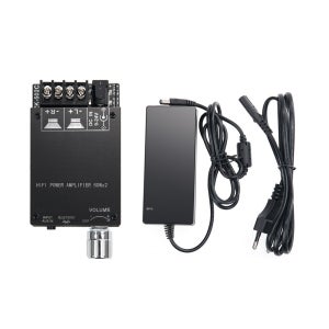 HiFi2.0 블루투스 앰프 볼륨 컨트롤 50W+50W 사운드 PC 스마트폰 AUX 블르투스 엠프 스테레오 스피커