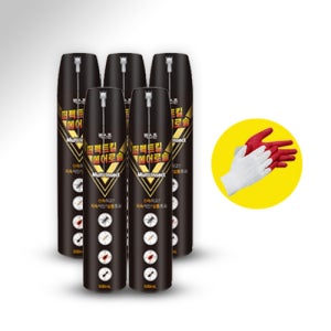 말벌 퇴치 스프레이 500ml X 5개 초강력 말벌 벌 거미 해충퇴치 퍼펙트킬에어로솔