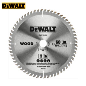 디월트 목재 원형톱날 DWA714160W 180mm 60T