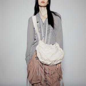 [마르헨제이] 팝콘백 스윙 보부상가방 여성가방 실버 데님 숄더백 4컬러