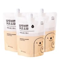 모두바른 키즈 바디워시 리필팩 500ml x3 초등학생 어린이 무향 저자극 아토 바디워시