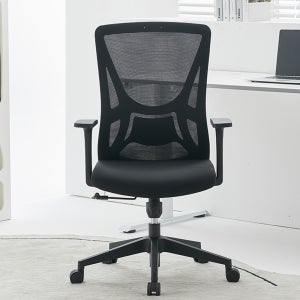 아우스 컴퓨터의자 사무용 사무실의자 메쉬 허리편한 학생 게이밍 공부 책상의자 기본형블랙