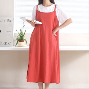 뷔스티에 롱원피스 A라인 빅사이즈 끈원피스