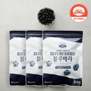 냉동 블루베리 미국산 베리필드 1kg, 3개