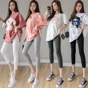 하이웨스트 7부레깅스 라인업 키작녀 쫄바지 엉짱 히밥 손나은 쿨레깅스