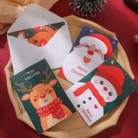성탄절 손편지카드 6종세트 산타할아버지 눈사람 선물