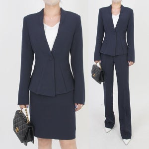 밀크3종 노카라자켓 바지정장세트 하객투피스 셋업수트 빅사이즈 키큰여자