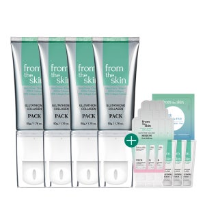 [샘플팩 10매 증정] [각질리셋팩] 프롬더스킨 글루타치온 콜라겐 필오프팩 50ml, 4개
