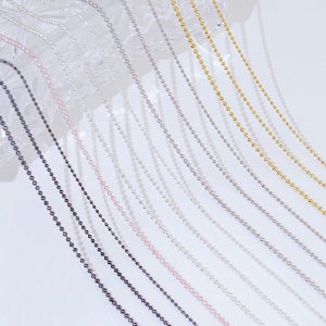 네일체인 메탈참 120cm 볼체인 네일아트재료