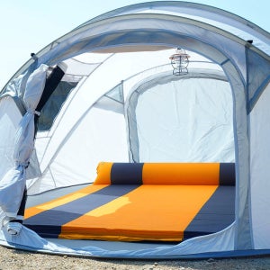 싱글 더블 에어 공기 자충매트 원터치 자동 접이식 휴대용 가벼운 텐트 캠핑 차박 침대