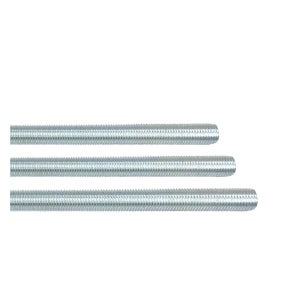 철 백색 삼부 전산볼트 3/8인치 x 1M 전산봉 중길이 낱개