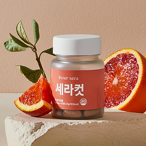 세라컷 C3G 모로 오렌지 <b>녹차추출물</b> 프룬 45정 3+1Box
