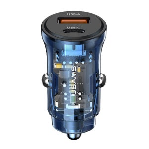 30W 차량용 고속 충전기 2포트 USB + C타입 충전가능 소형 미니사이즈 시거잭