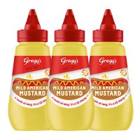 그레그 마일드 아메리칸 머스터드 소스 Greggs Mild American Mustard 250g 3개