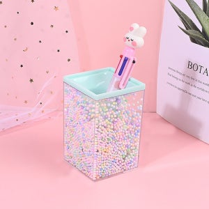 펜 꽂이 볼펜 정리함 연필꽂이 구슬 수납 필기구 사무실 꾸미기 재료 연필통