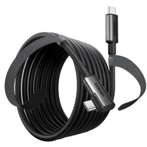 유그린 USB3.2 Gen1 5Gbps VR 헤드셋 90도 C to C타입 케이블 US551