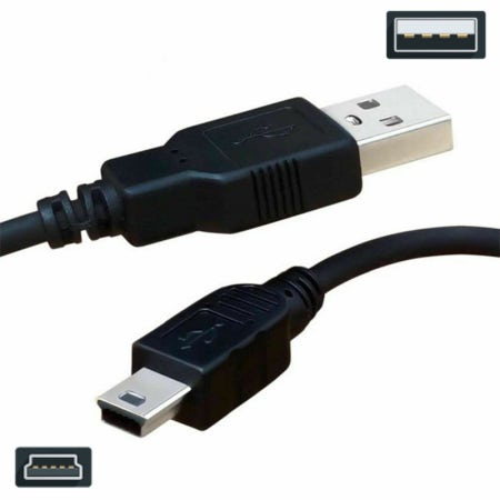 USB 미니 5핀 케이블 디카 외장하드 하이패스 톡톡펜 명꼬펜 충전 연결 선 0.15m