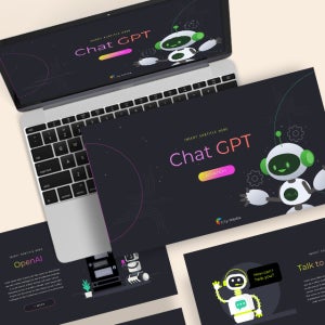 Chat GPT AI 파워포인트 PPT 템플릿 (챗봇, 챗GPT, 인공지능, 메타버스, 로봇, chatgpt, AI 채팅, Chat Bot)
