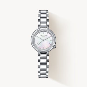 롤라로즈 Tea-Time 마더오브펄 큐빅 여성메탈시계 LR4304