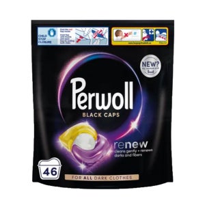 퍼울 기능성 세탁 캡슐 세제 46개입 일반 드럼 공용 블랙