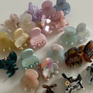 22color 프랑스핀 미니 집게핀 반묶음 머리핀