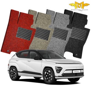 디올뉴 코나 일렉트릭 EV 코일매트 카매트 1열 레드 일반형 발판 용품