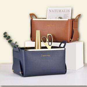 소품 화장품 화장대 정리 가죽 리모컨 소품정리함 트레이